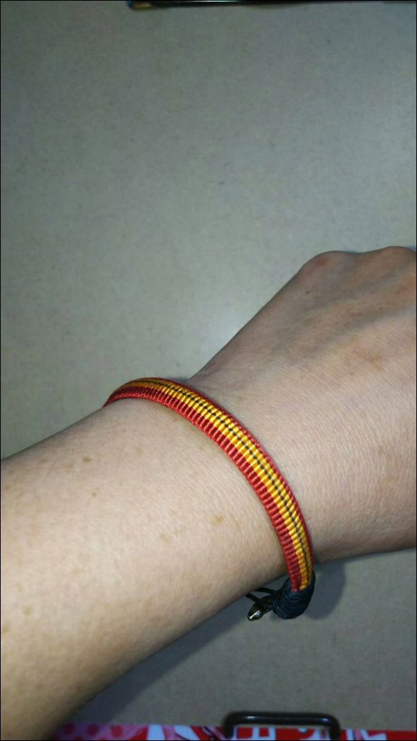 正絹袋織真田紐　ブレスレット