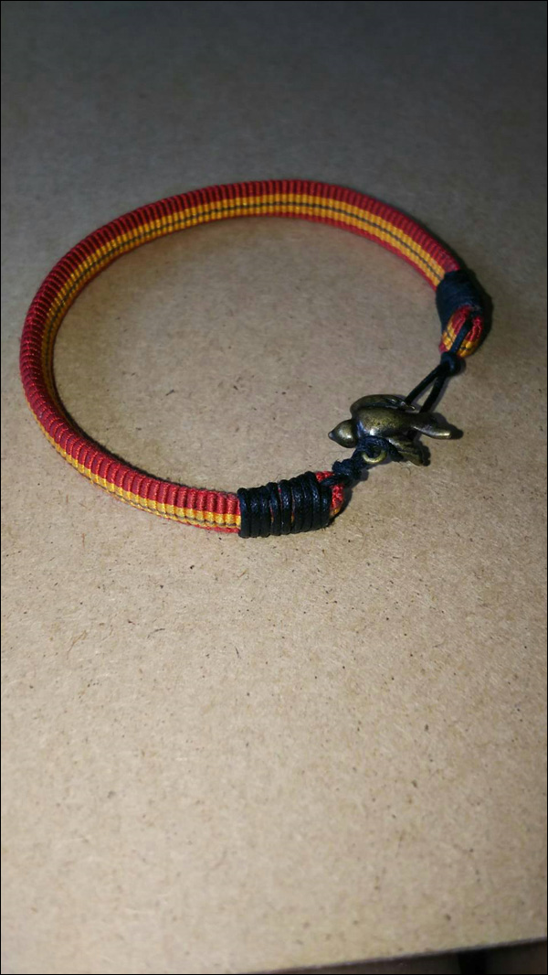 正絹袋織真田紐　ブレスレット