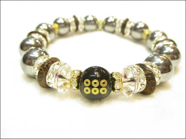 京都・パワーストーン/【超激安特価】戦国武将【真田幸村・六文銭家紋】