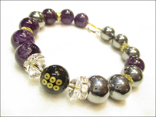 京都・パワーストーン/【超激安特価】戦国武将【真田幸村・六文銭家紋】