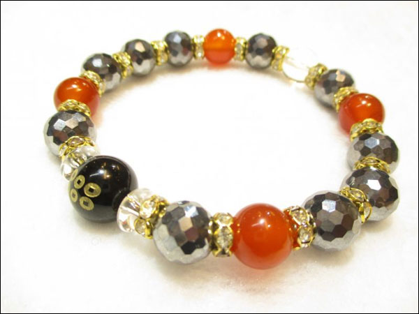 京都・パワーストーン/【超激安特価】戦国武将【真田幸村・六文銭家紋】