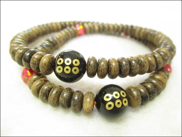 京都・パワーストーン/【超激安特価】戦国武将【真田幸村・六文銭家紋】