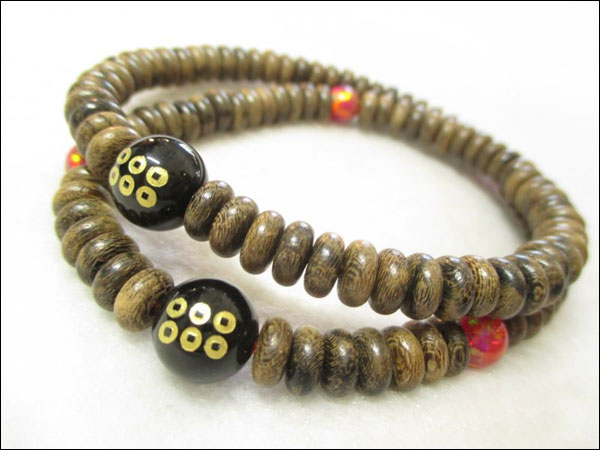 京都・パワーストーン/【超激安特価】戦国武将【真田幸村・六文銭家紋】