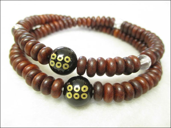 京都・パワーストーン/【超激安特価】戦国武将【真田幸村・六文銭家紋】