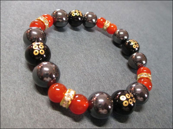 京都・パワーストーン/【超激安特価】戦国武将【真田幸村・六文銭家紋】