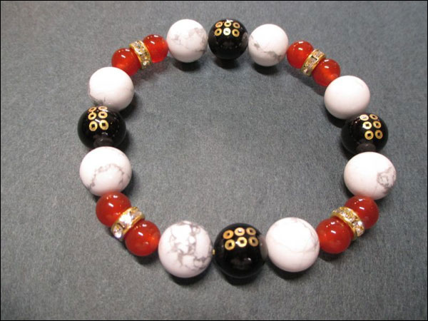 京都・パワーストーン/【超激安特価】戦国武将【真田幸村・六文銭家紋】