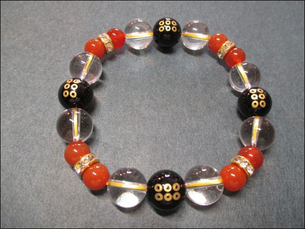 京都・パワーストーン/【超激安特価】戦国武将【真田幸村・六文銭家紋】