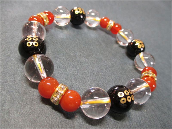 京都・パワーストーン/【超激安特価】戦国武将【真田幸村・六文銭家紋】