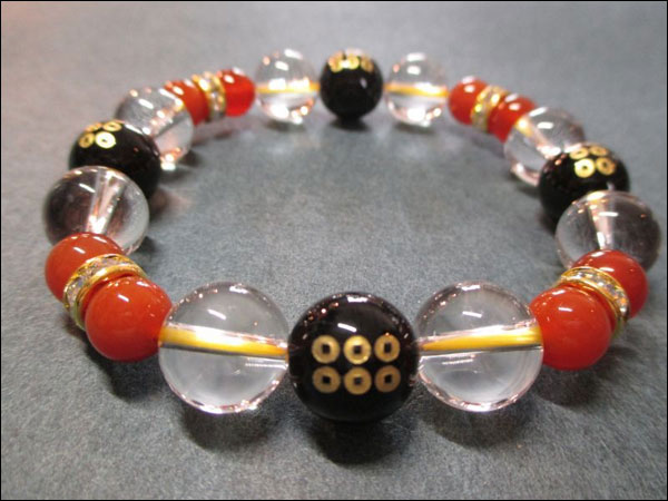 京都・パワーストーン/【超激安特価】戦国武将【真田幸村・六文銭家紋】