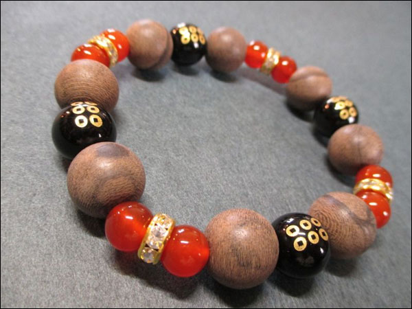 京都・パワーストーン/【超激安特価】戦国武将【真田幸村・六文銭家紋】