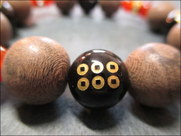 京都・パワーストーン/【超激安特価】戦国武将【真田幸村・六文銭家紋】