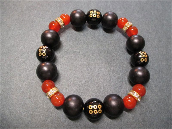 京都・パワーストーン/【超激安特価】戦国武将【真田幸村・六文銭家紋】