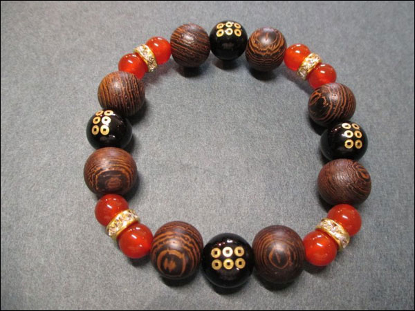 京都・パワーストーン/【超激安特価】戦国武将【真田幸村・六文銭家紋】