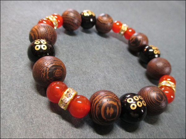 京都・パワーストーン/【超激安特価】戦国武将【真田幸村・六文銭家紋】