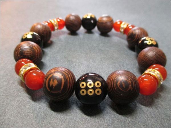 京都・パワーストーン/【超激安特価】戦国武将【真田幸村・六文銭家紋】