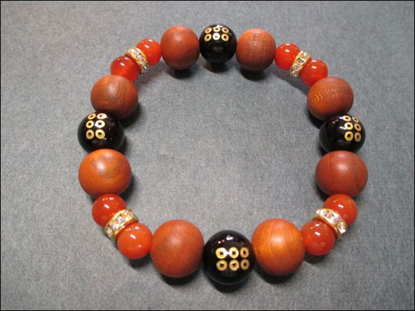 京都・パワーストーン/【超激安特価】戦国武将【真田幸村・六文銭家紋】