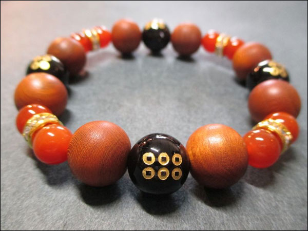 京都・パワーストーン/【超激安特価】戦国武将【真田幸村・六文銭家紋】