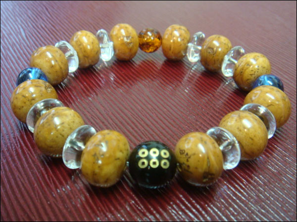 京都・パワーストーン/【激安特価】戦国武将【真田幸村・六文銭家紋】