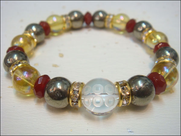 京都・パワーストーン/【激安特価】戦国武将【真田幸村・六文銭家紋】