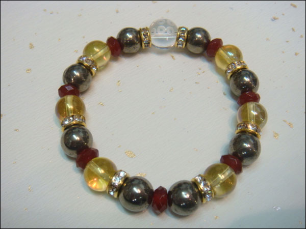 京都・パワーストーン/【超激安特価】戦国武将【真田幸村・六文銭家紋】