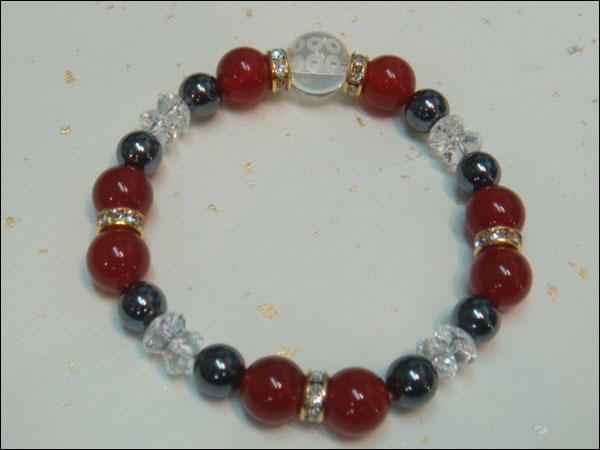 京都・パワーストーン/【超激安特価】戦国武将【真田幸村・六文銭家紋】