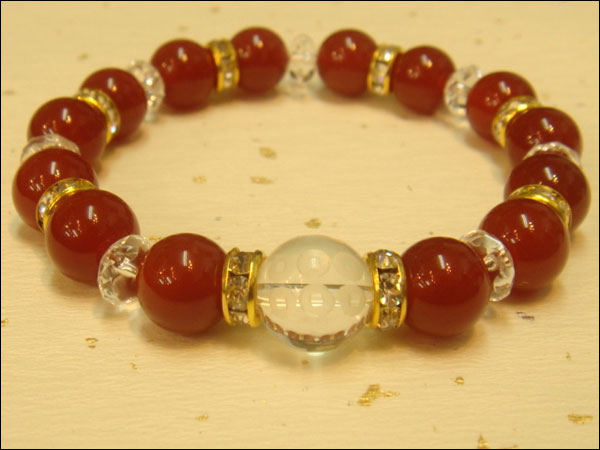 京都・パワーストーン/【激安特価】戦国武将【真田幸村・六文銭家紋】