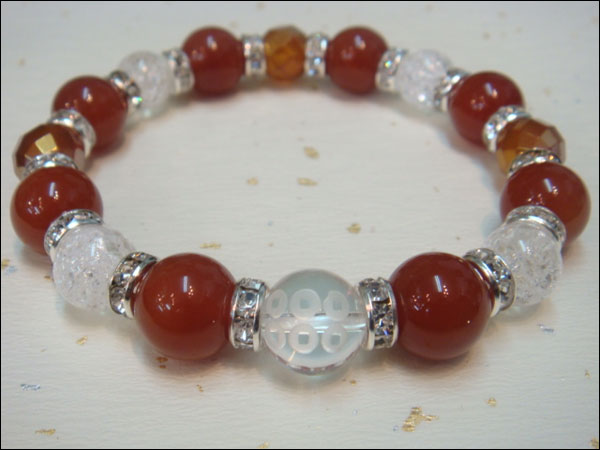 京都・パワーストーン/【激安特価】戦国武将【真田幸村・六文銭家紋】