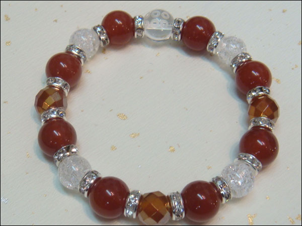 京都・パワーストーン/【超激安特価】戦国武将【真田幸村・六文銭家紋】