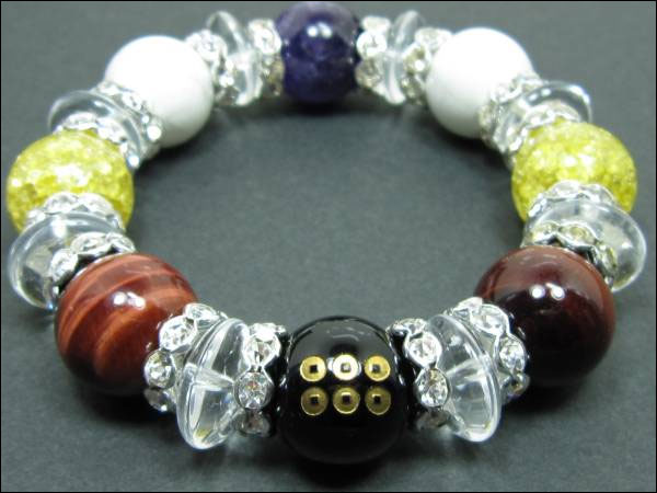 京都・パワーストーン/【激安特価】戦国武将【真田幸村・六文銭家紋】