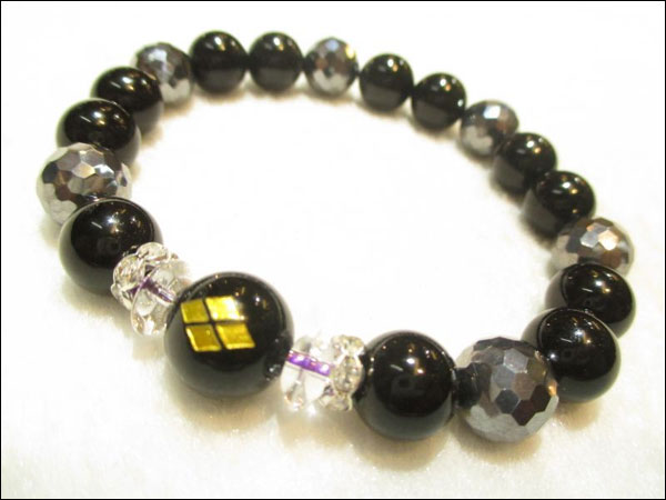 パワーストーン京屋オリジナル/【超激安特価】戦国武将【真田幸村・六文銭家紋】