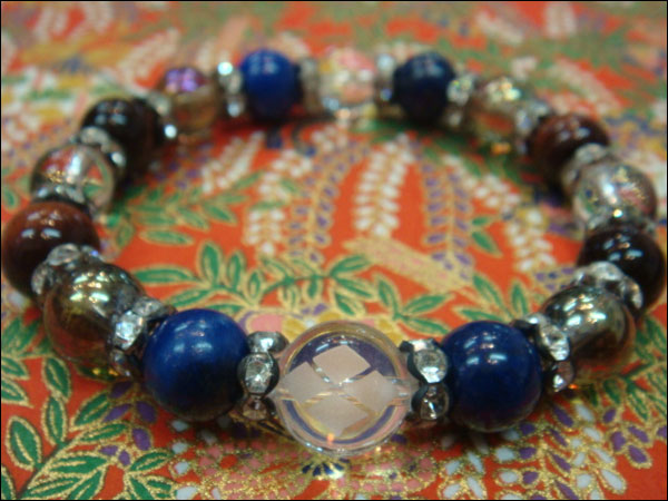 パワーストーン京屋オリジナル/【激安特価】戦国武将【真田幸村・六文銭家紋】