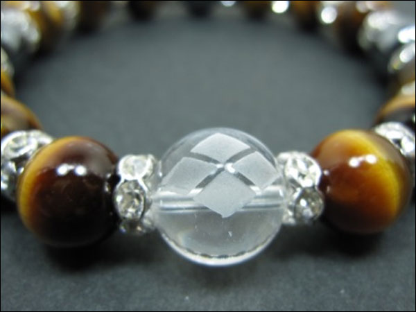 パワーストーン京屋オリジナル/【超激安特価】戦国武将【真田幸村・六文銭家紋】