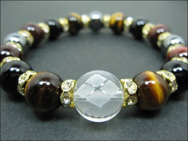 パワーストーン京屋オリジナル/【超激安特価】戦国武将【真田幸村・六文銭家紋】