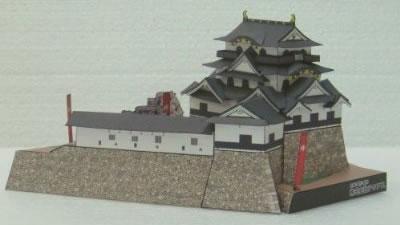ペーパークラフト日本名城シリーズ1/300　ファセット07 国宝 彦根城