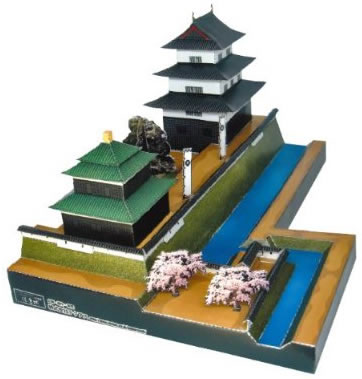 ペーパークラフト日本名城シリーズ1/300 ファセット10 佐倉城 ペーパークラフト日本名城シリーズ1/300 ファセット10 佐倉城