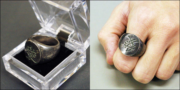 戦国リング　【天地人／直江兼続・愛】シルバー