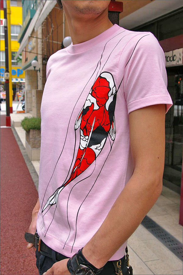 和柄オリジナルデザインＴシャツ【鯉】