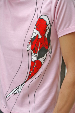 和柄オリジナルデザインＴシャツ【鯉】