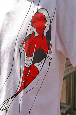 オリジナルデザイン和柄Tシャツ【鯉】